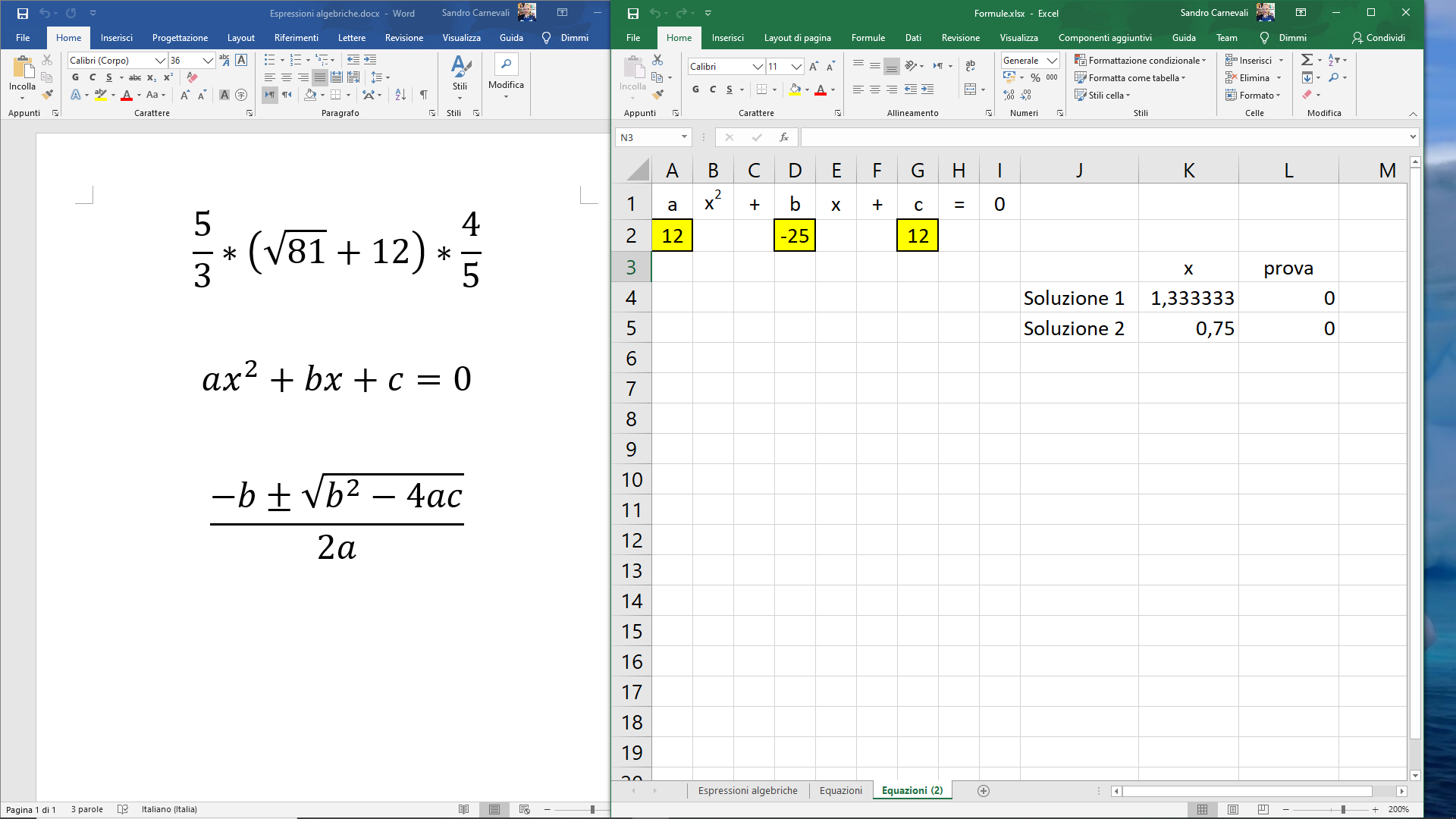 Excel ITA - Corso di Excel Lezione 4: Formule